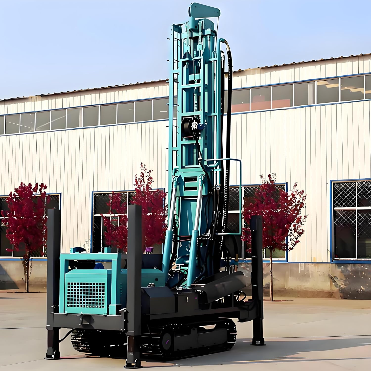 portable borehole drilling machine review,mini water well drill rig worth it,crawler drilling machine pros cons,best portable well drilling equipment,should I buy a mobile drill rig,ground drilling equipment vs alternatives unboxing and complete package contents