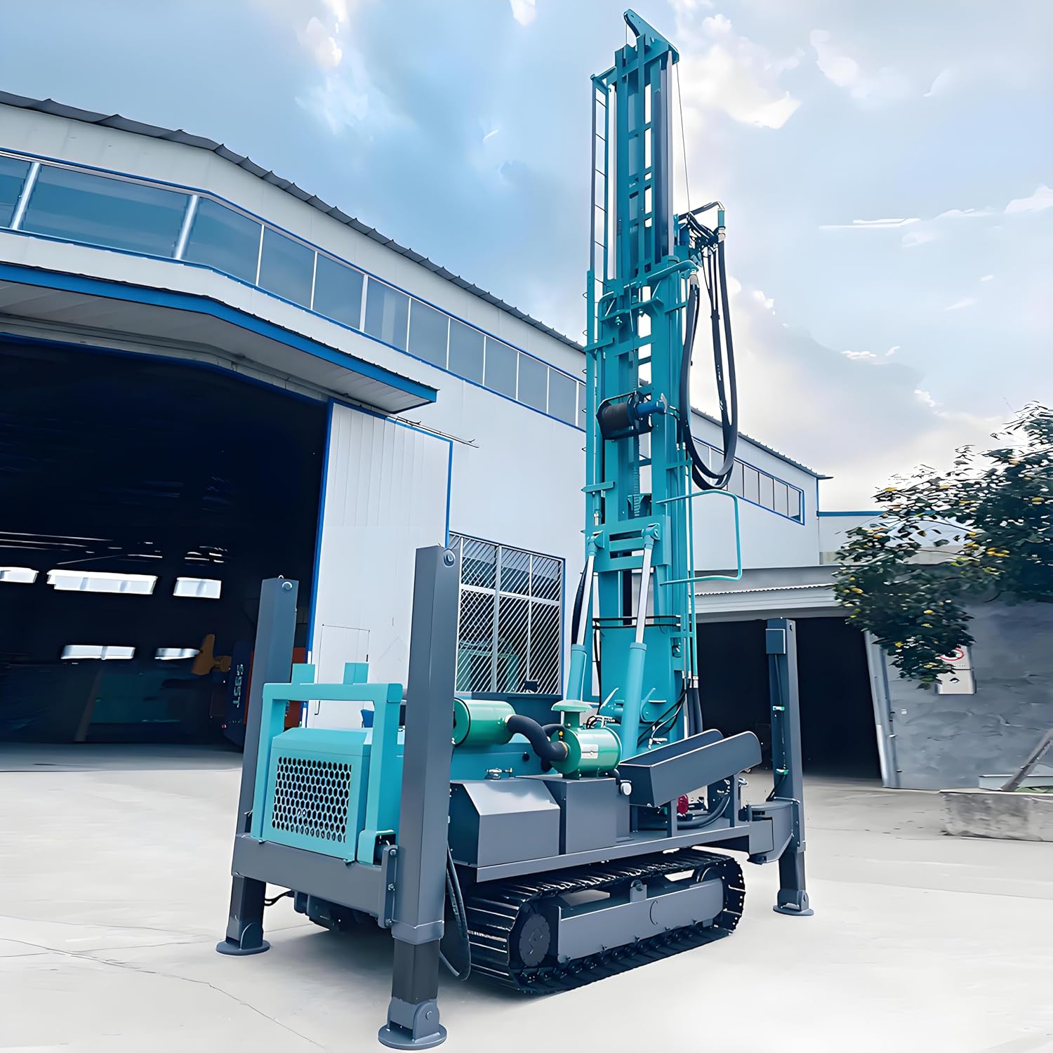portable crawler water well drilling rig,crawler borehole drilling machine,water well drill rig for sale,portable geological drilling equipment,should i buy a crawler well drilling rig,best compact drilling rig for farm unboxing and complete package contents