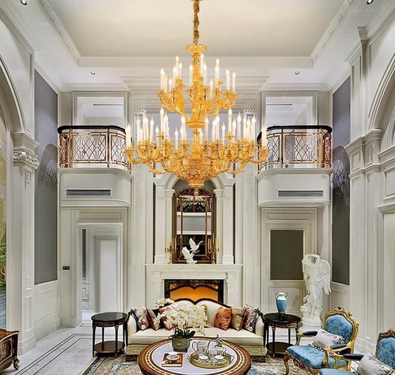 royal empire style chandelier review,should I buy a royal empire chandelier,brass chandelier vs crystal chandelier,copper ceiling lamp pros cons,best luxury huge chandeliers,royal empire chandelier worth it unboxing and complete package contents