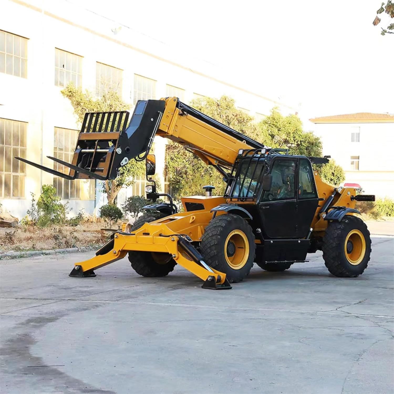 telehandler with crane jib review,telehandler with crane jib pros cons,should I buy a telehandler with crane jib,multi-function telescopic arm forklift worth buying,telehandler vs alternative lifting equipment,best telescopic handler with material platform - detailed features and technical specifications