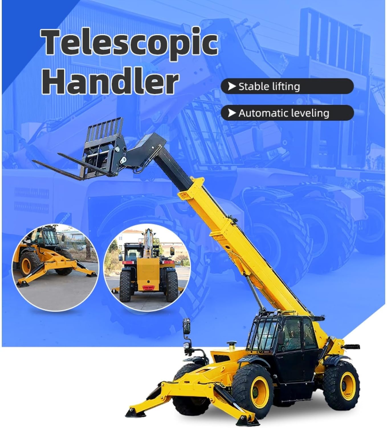 telehandler with crane jib review,telehandler with crane jib pros cons,should I buy a telehandler with crane jib,multi-function telescopic arm forklift worth buying,telehandler vs alternative lifting equipment,best telescopic handler with material platform unboxing and complete package contents