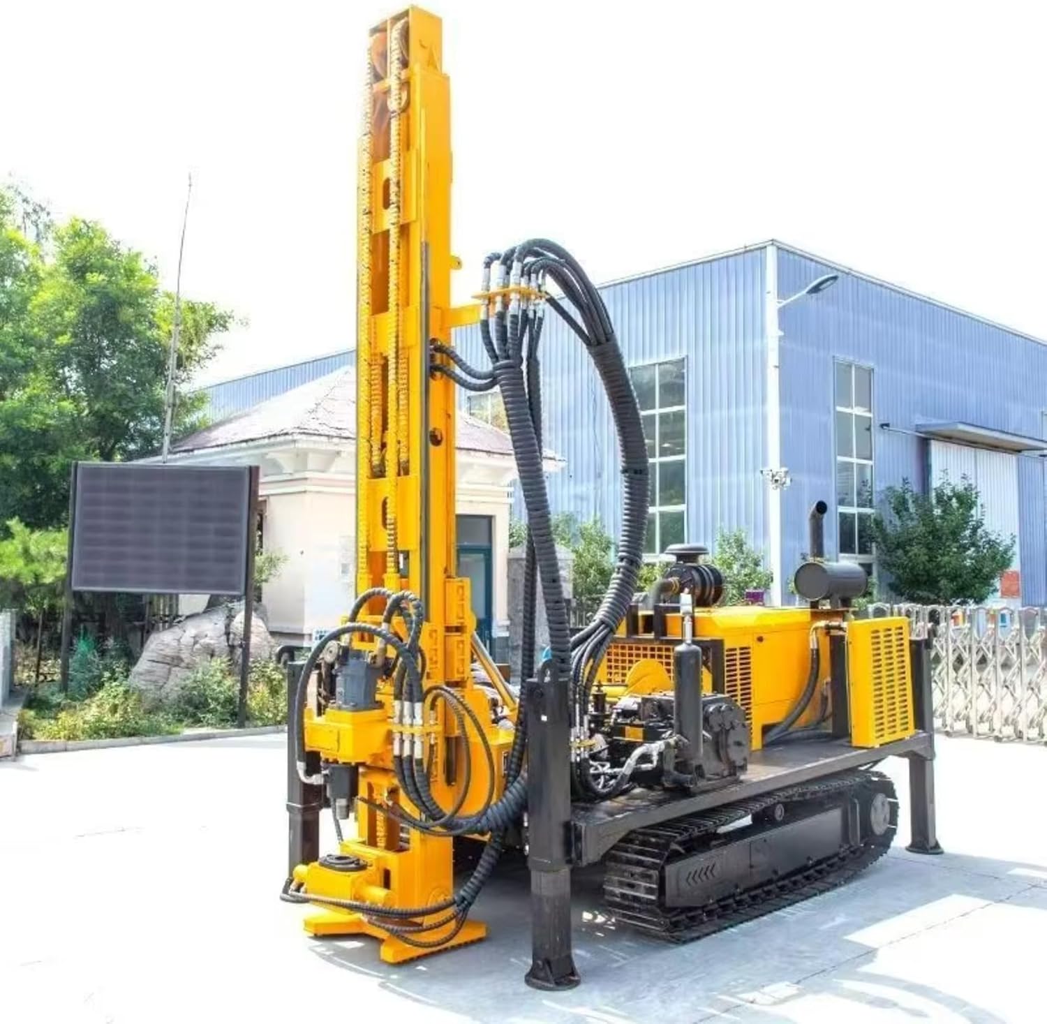 tracked water well drilling rig review,hydraulic borehole drilling machine pros cons,best portable groundwater well drilling equipment,should I buy a crawler drilling rig,off-grid water well drilling machine worth buying,tracked drilling rig for irrigation wells - detailed features and technical specifications