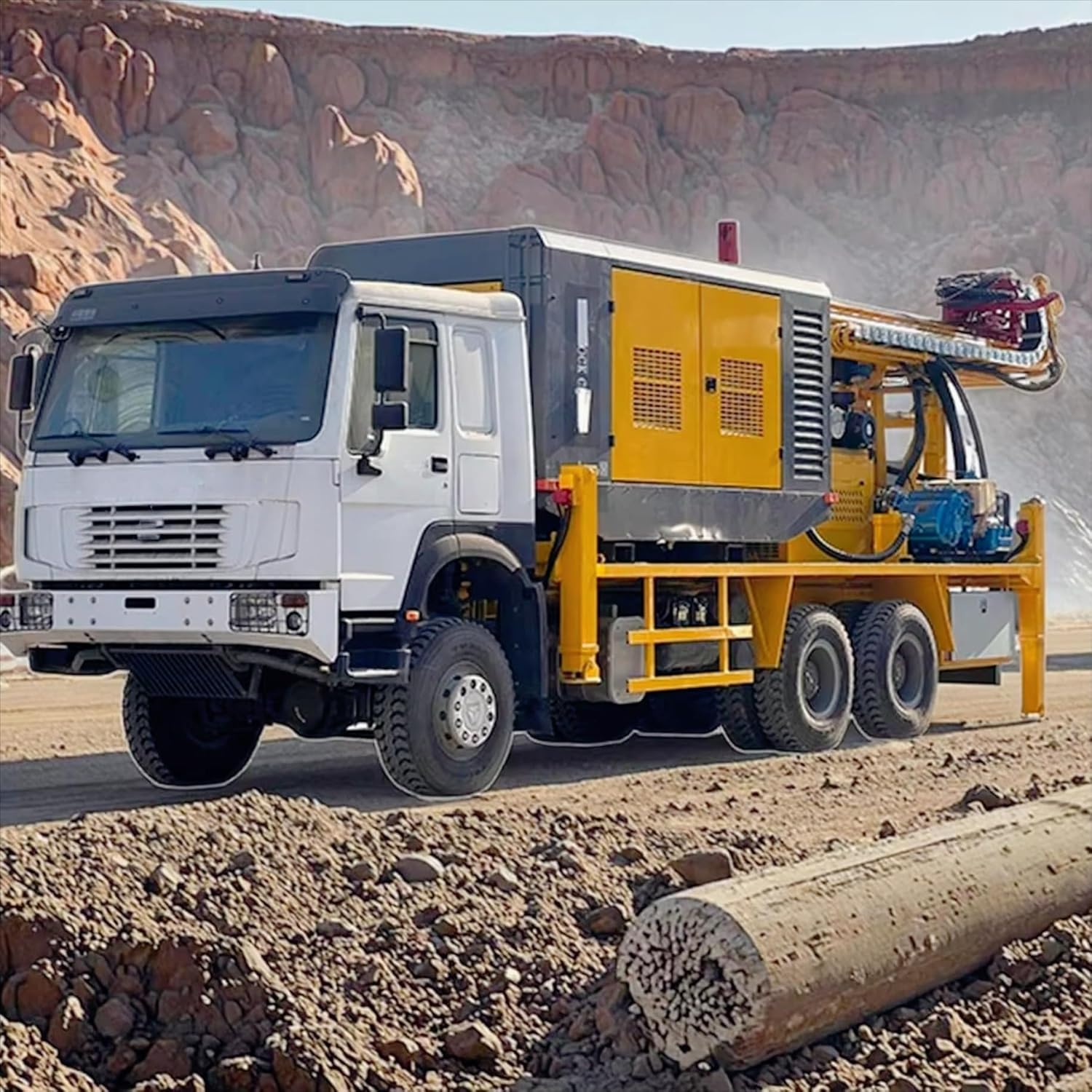 truck mounted water well drilling rig,hydraulic borehole drilling machine,truck mounted drilling rig for sale,deep water well drill equipment,should I buy a truck mounted drilling rig,truck mounted drilling rig pros cons - detailed features and technical specifications