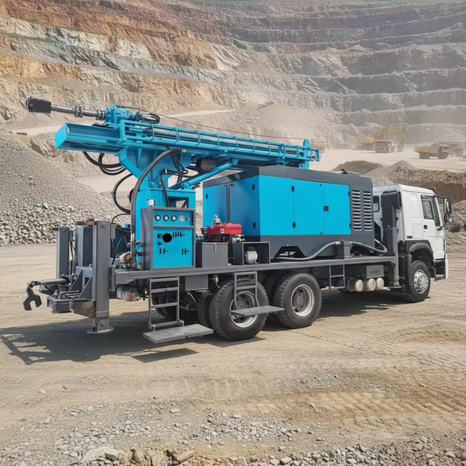 truck mounted water well drilling rig,hydraulic borehole drilling machine,truck mounted drilling rig for sale,deep water well drill equipment,should I buy a truck mounted drilling rig,truck mounted drilling rig pros cons unboxing and complete package contents