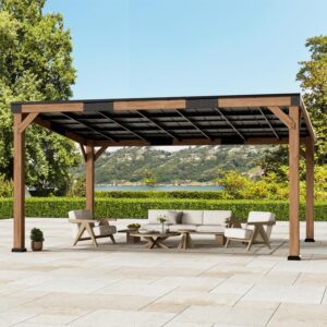 Image 1 of Big Leaf 12x16 cedar gazebo review