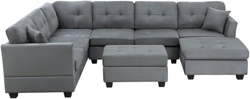 HSIJYGX U-Style sectional sofa review,U-Style sectional sofa review and rating,is HSIJYGX sectional sofa worth buying,HSIJYGX sectional sofa review pros cons,U-Style storage ottoman sofa review honest opinion,HSIJYGX U-Style sectional sofa review verdict - detailed features and technical specifications