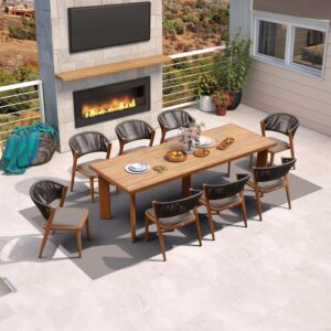 Image 1 of PURPLE LEAF 8-piece patio dining set review