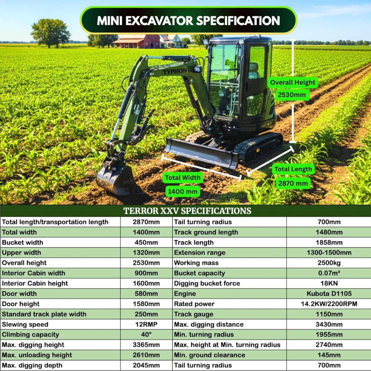 TYPHON TERROR XXV mini excavator review,TYPHON TERROR XXV pros cons,should I buy TYPHON TERROR XXV,TYPHON TERROR XXV vs alternatives,TYPHON TERROR XXV worth buying,best 2.7 ton mini excavator performance testing and real-world results