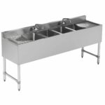 Image 1 of fse 4 compartment bar sink review